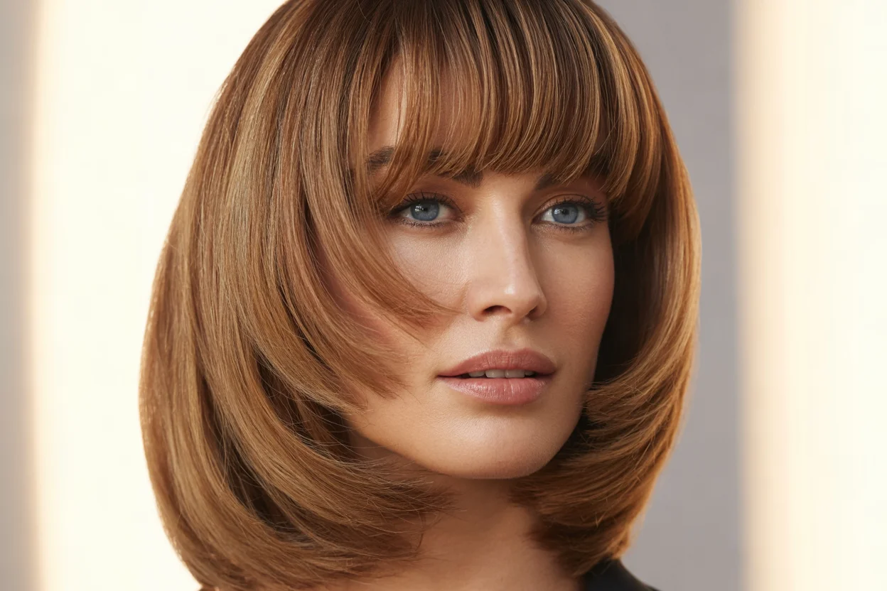 21 Beautiful Haircuts With Bangs for Women Over 40