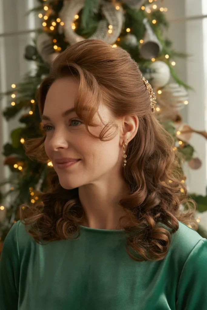 Half-Up, Half-Down Curls
