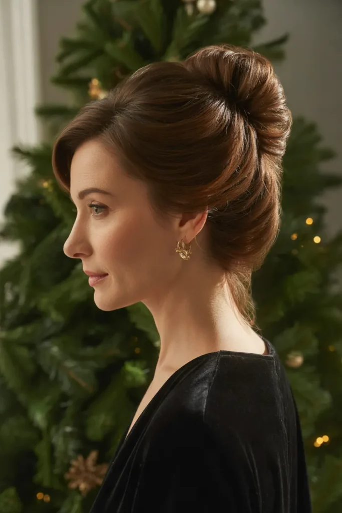 High Bun With Soft Volume