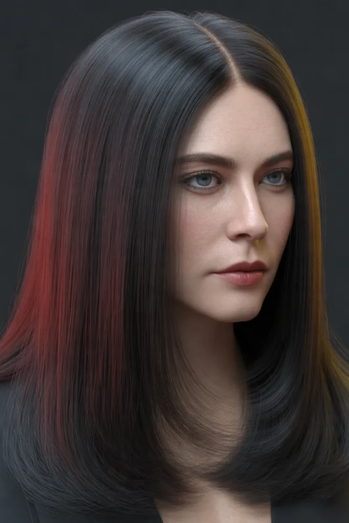 Jet Black With Subtle Red Tones