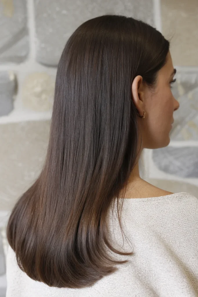 Long Sleek Straight Hair