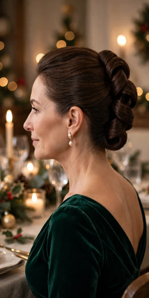 Polished French Twist hairstyle for women over 40
