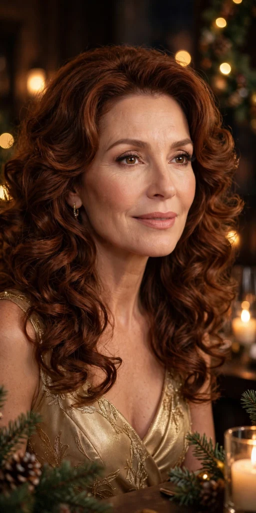 Bouncy Barrel Curls hairstyle for women over 40