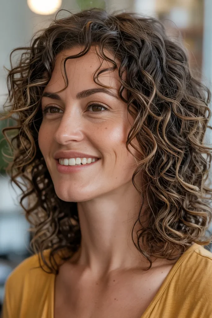 Medium-Length Curly Layers