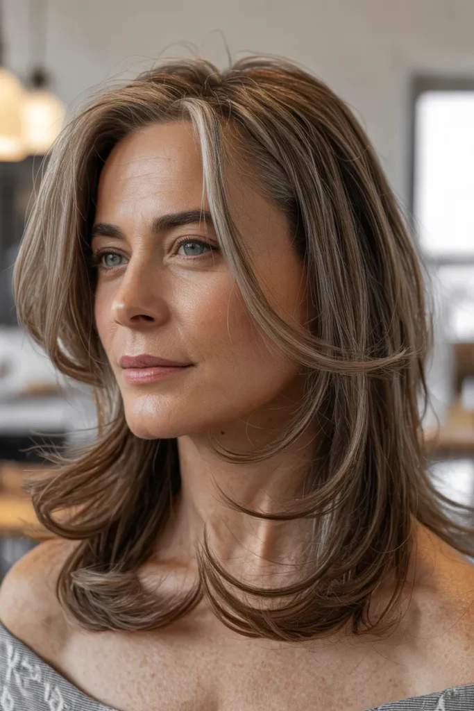 Long-Layered Medium Hair