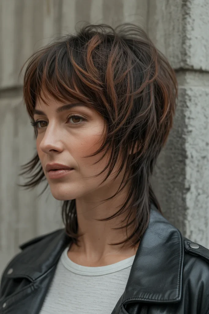 Modern Wolf Cut With Soft Bangs
