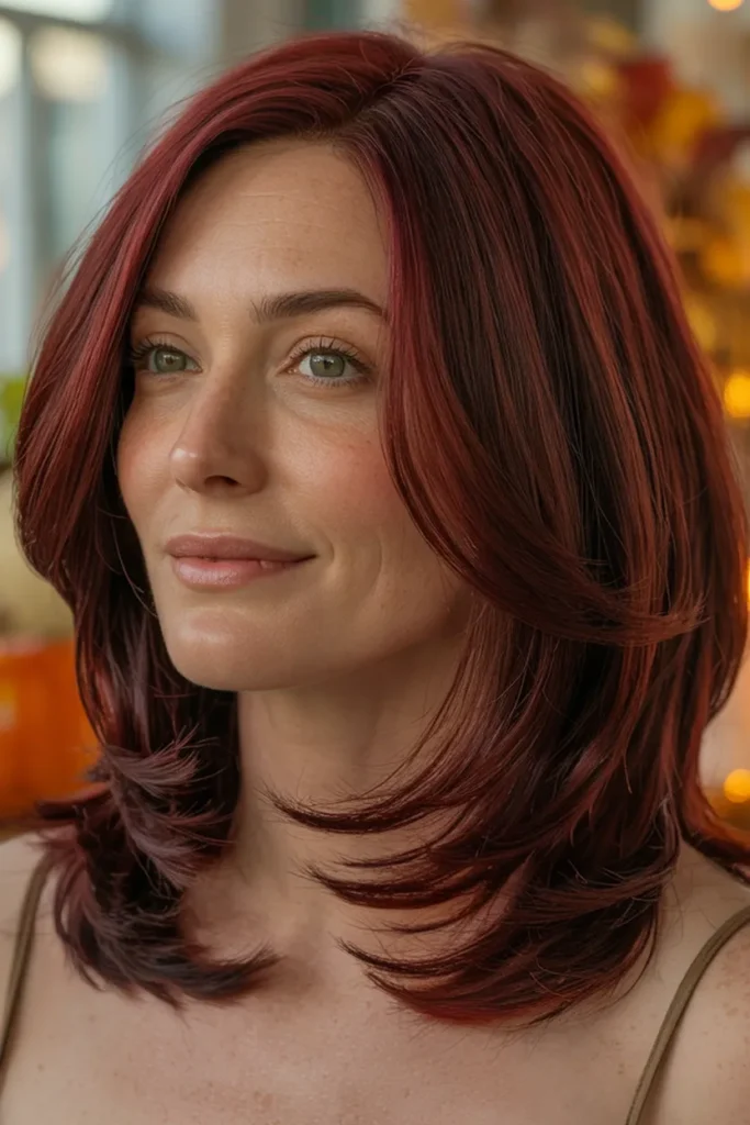 Rich Burgundy Red