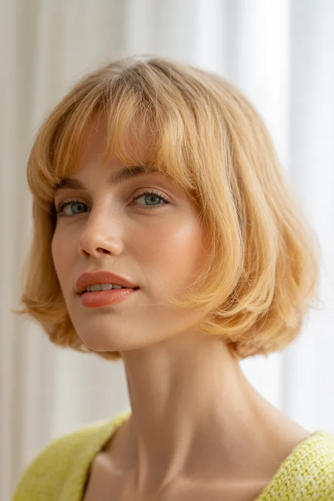 Short Bob With Wispy Fringe