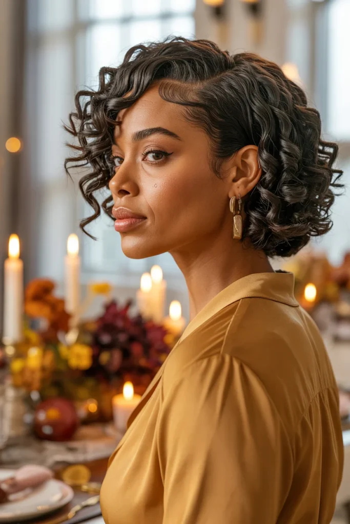  Side-Parted Curly Bob
