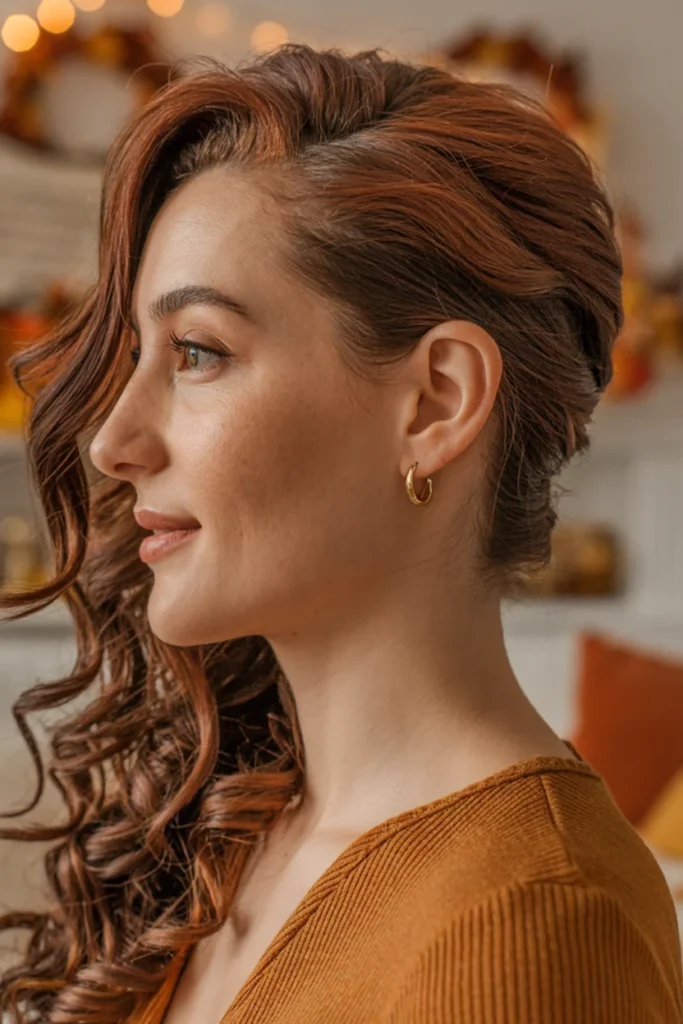 Side-Parted Loose Curls
