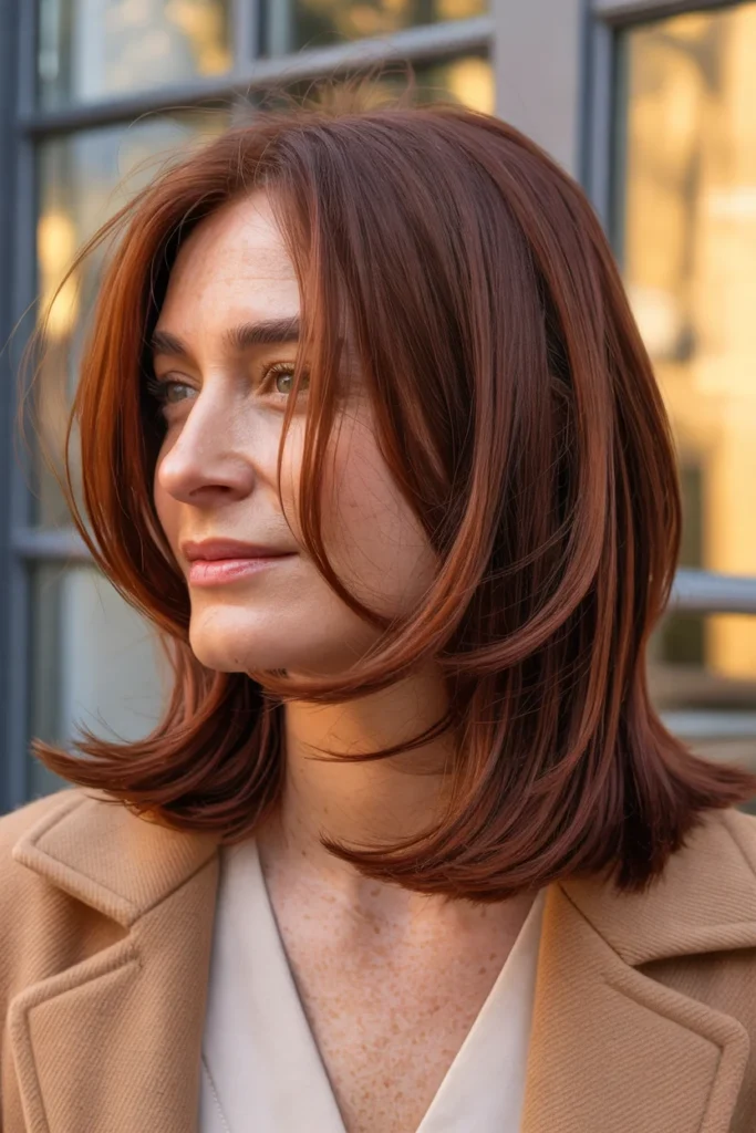 Sleek Layered Lob