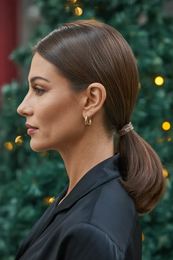 Sleek Low Ponytail