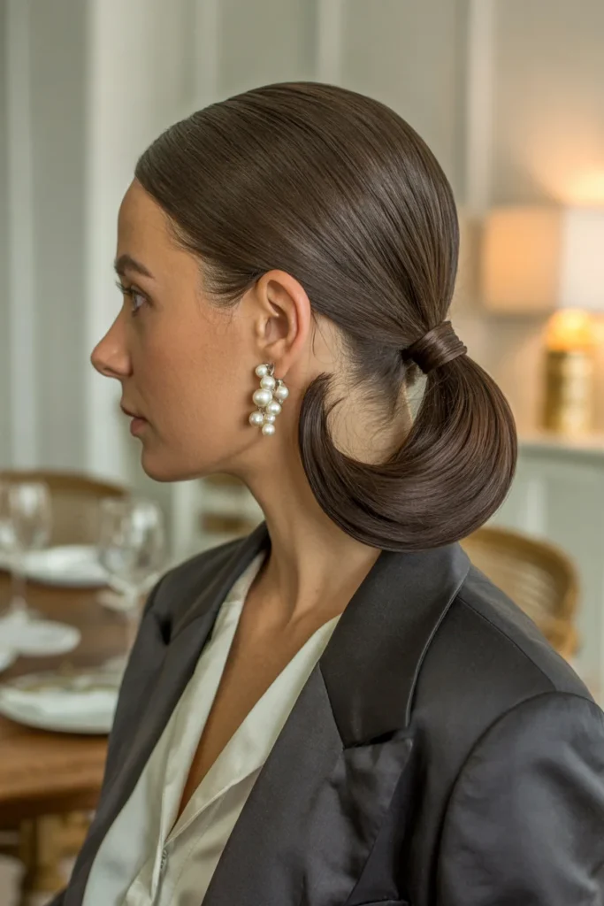 Sleek Low Ponytail