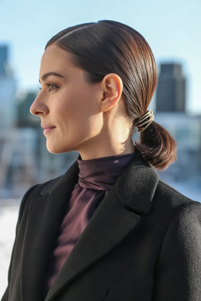 Sleek Low Ponytail