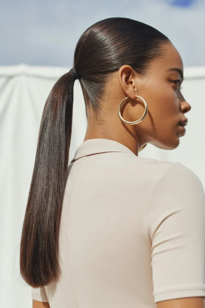 Sleek Straight Ponytail
