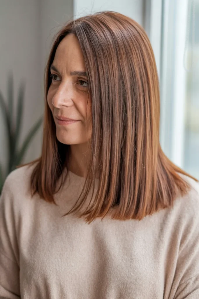 Shoulder-Length Straight Cut