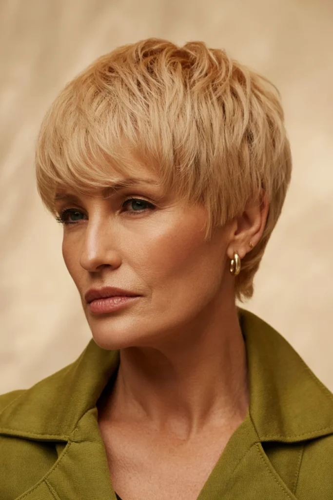 Textured Blonde Pixie