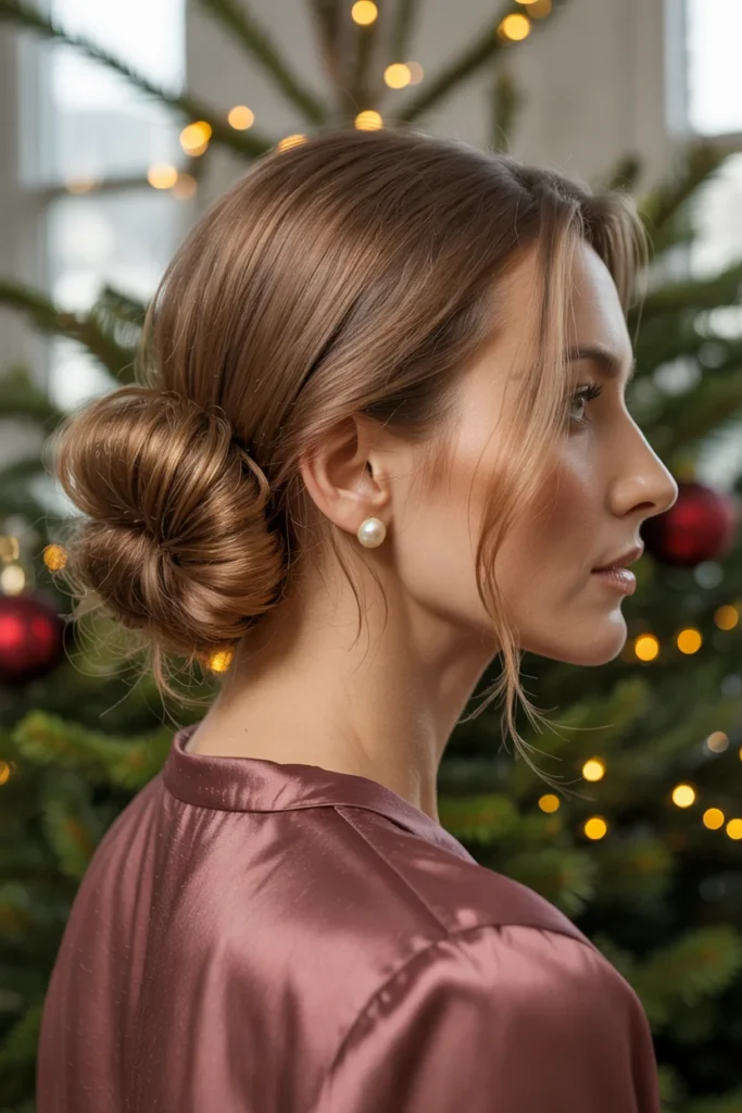 Textured Low Bun