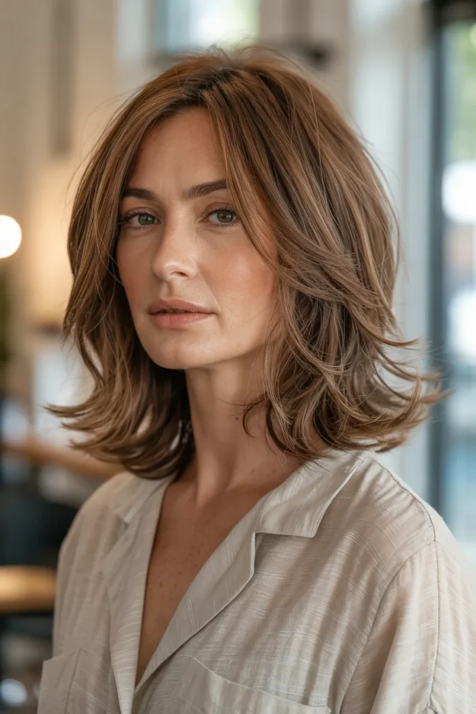 Textured Shoulder-Length Cut