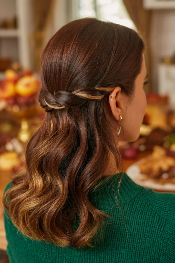 Twisted Half-Up Hairstyle