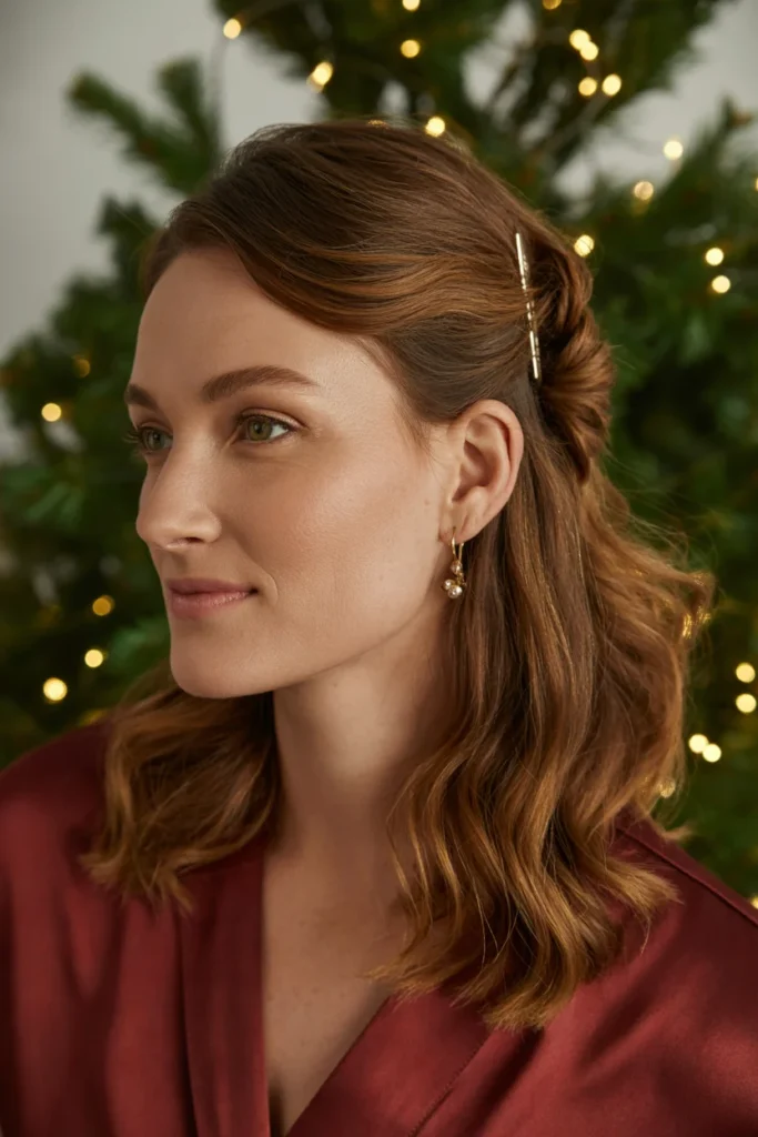 Elegant Twisted Half-Up Hairstyle